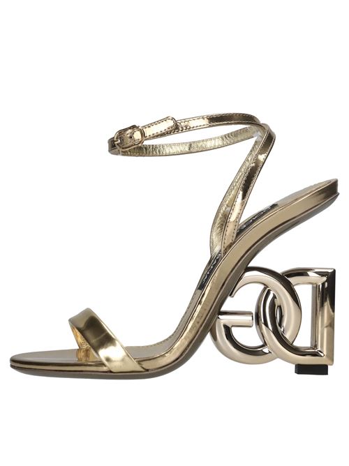 Sandali Keira in pelle DOLCE&GABBANA | CR1610 AT457 8H958ORO CHAMPAGNE